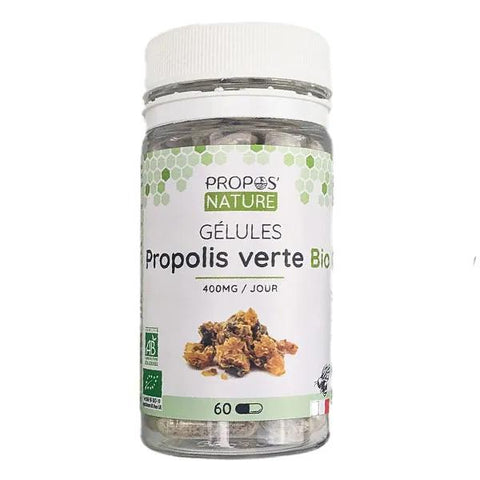 Propos' Nature Apitherapy Organic Green Propolis 60 capsules