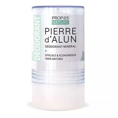 Propos'Nature - Stick déodorant Pierre d'alun 100% naturelle - 115g