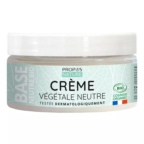 Propos'Nature - Crème neutre Bio - Sans parfum - 99% naturelle - 75ml