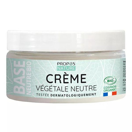 Propos'Nature - Crème neutre Bio - Sans parfum - 99% naturelle - 75ml