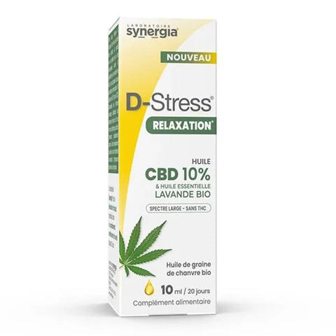 D-Stress Entspannungs-CBD-Öl 10% - Pipettenflasche 10 ml
