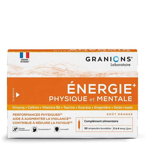 GRANIONS Physische und mentale Energie – Vitamine – Gelée Royale – Ginseng