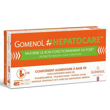 GOMENOL + GOMENOL HEPATOCARE Boite 10 comprimés