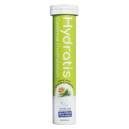 Hydratis Boost l'Hydratation*, Electrolyte et Oligoélément - Citronnelle Gingembre -20 Pastilles