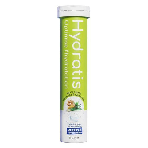 Hydratis Boost die Hydratation*, Elektrolyte und Spurenelemente – Zitronengras Ingwer – 20 Lutschtabletten