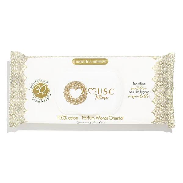 Musc Intime Monoi Oriental - La rayonnante Lingettes Intimes 30 unités