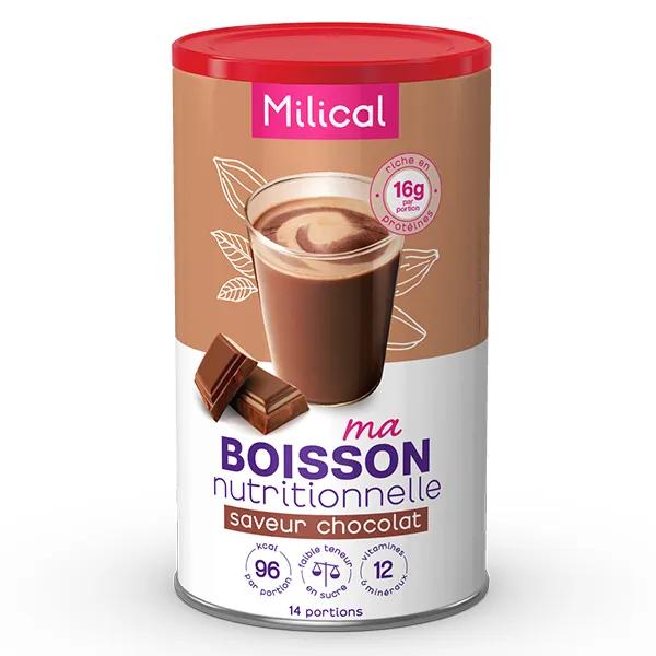 Milical Hyperprotéinée Boisson Saveur Chocolat Format Eco 18 Boissons