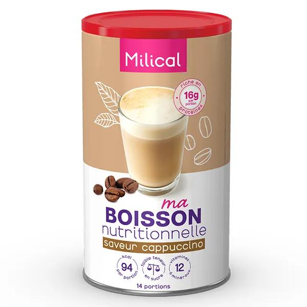 Milical Hyperprotéiné Boisson Saveur Cappuccino Format Eco 18 boissons