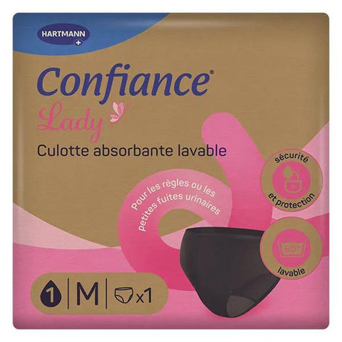 Confiance Lady - Washable Absorbent Underwear for Women, size M