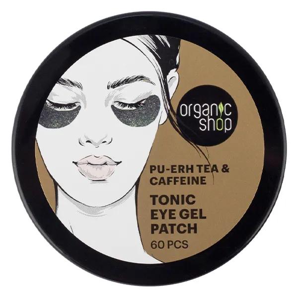 Organic Shop Patchs hydrogel yeux tonifiants au thé Pu-erh et à la caféine 60 patchs