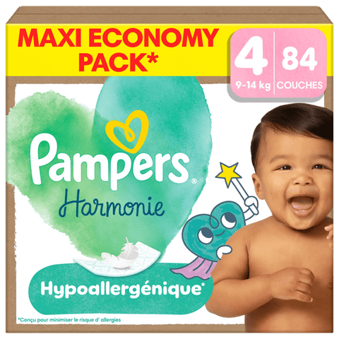 Pampers Harmonie Diapers Maxipack Size 4 9-14kg (74 count)