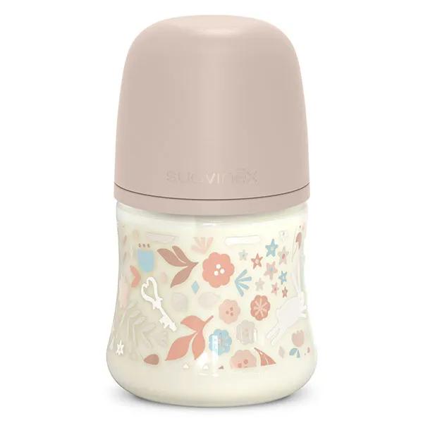 Suavinex, Wonderland, Biberon Tétine SXPro S - Wonderland Rose - 150ml