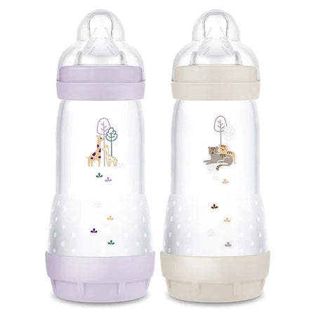 Mam Biberon Esac Lilas + Sable Tétine Débit 3 2 x 320ml