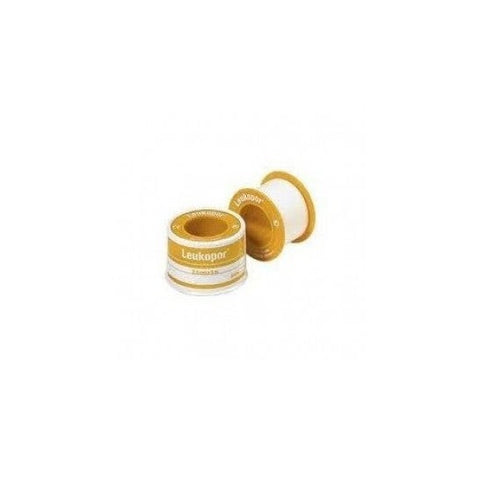 LEUKOPOR white paper tape with dispenser (9.2 m x 2.5 cm)