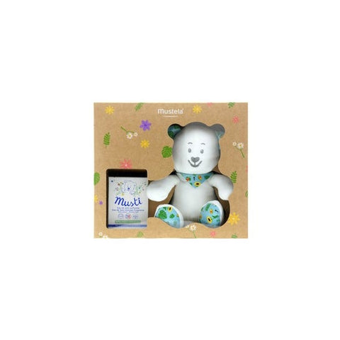 Mustela Plüschtier und Eau de Soin Musti Geschenkset 50ml