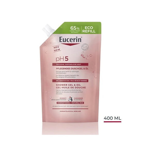 Eucerin pH5 Gel-Huile de Douche Éco-recharge 400ml