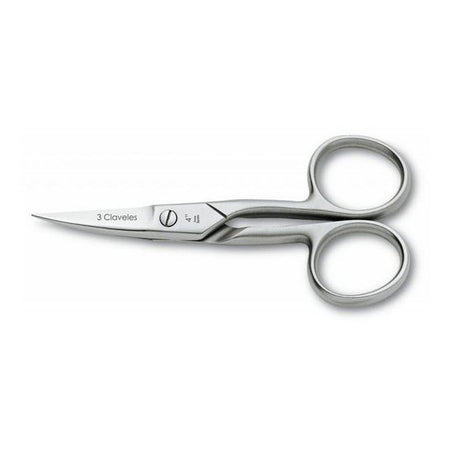 3 CLAVELES ciseaux à ongles courbes acier inoxydable 4 pouces (10 cm) 1 pièce