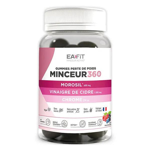 Eafit Minceur 360 Morosil und Apfelessig - Morosil Gewichtsverlust-Gummis
