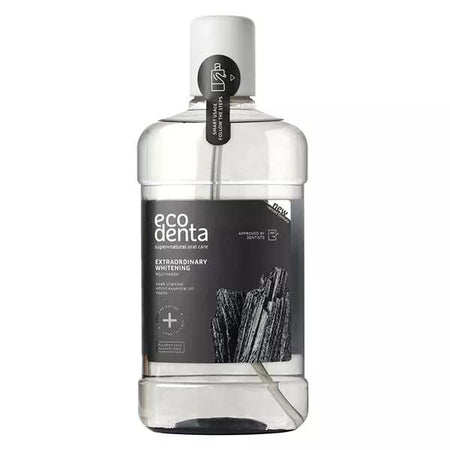 Ecodenta Bain de bouche Expert noir blanchissant Charbon (500 ml)