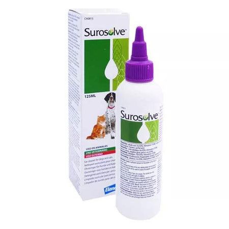 Elanco Surosolve Nettoyant Auriculaire pour chiens et chats Flacon de 125ml