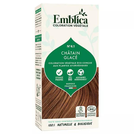 Emblica Coloration Végétale N°4.1 Châtain Glacé Bio 100g