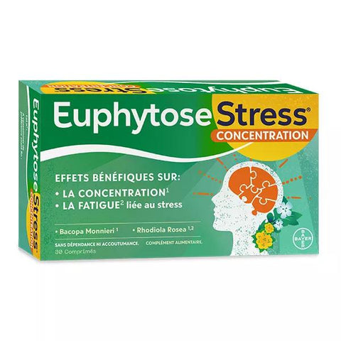 Euphytose Stress ® Konzentration - Stress 30 Tabletten