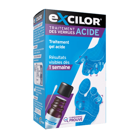 Excilor Traitement des Verrues Gel Acide Mains et Pieds 4ml