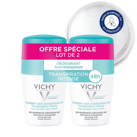 Vichy Anti-Transpirant 48h Deo-Roll-on 2er-Pack (2 x 50 ml)