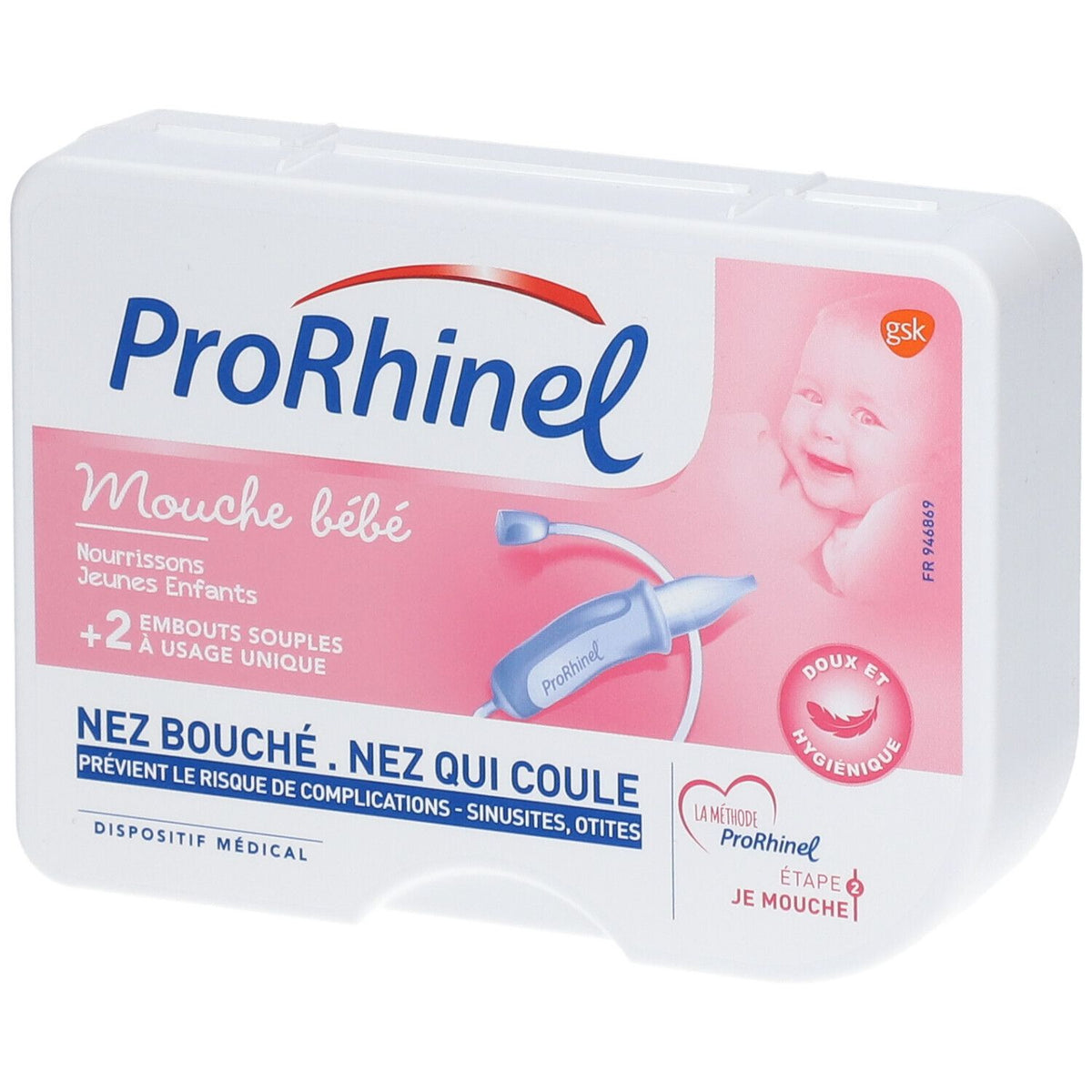ProRhinel mouche-bébé et embouts jetables souples (1 pièce)