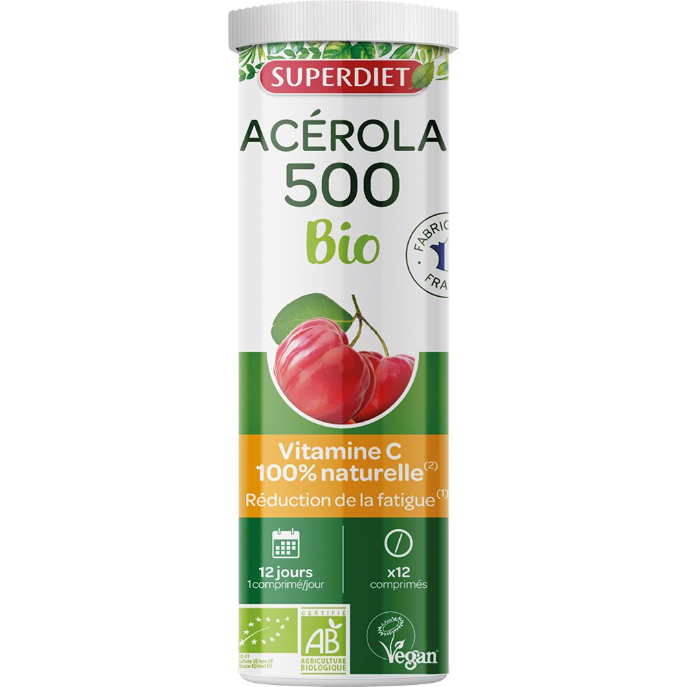 Super Diet Acérola 500 bio (12 pièces)