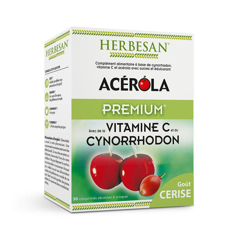 Herbesan Acerola Premium - 30 comprimés