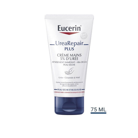 Eucerin UreaRepair Plus Handcreme 5% Urea trockene Haut (75 ml)
