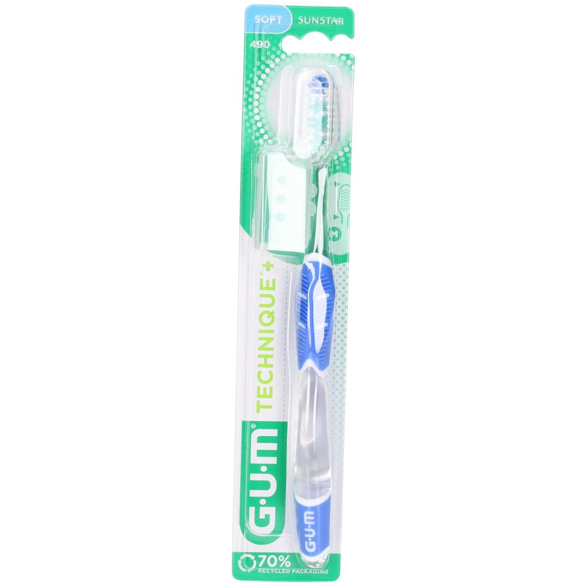 GUM® Technique+ Brosse à dents souple adultes — 1 pièce