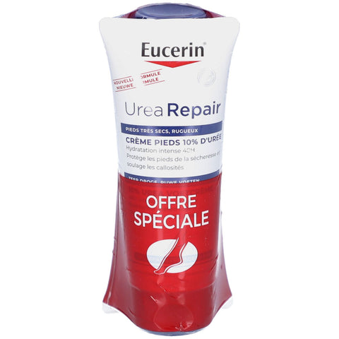 Eucerin UreaRepair PLUS Fußcreme 10% Urea Trockene Haut (2 x 100 ml)