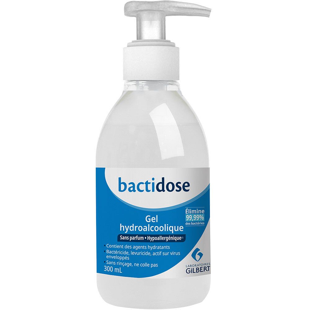 Bactidose Gel hydroalcoolique hygiène mains (300 ml)
