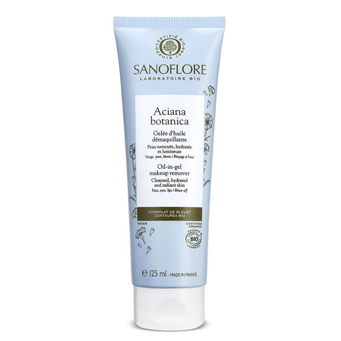 Sanoflore Aciana Botanica Bio-zertifiziertes Reinigungsöl-Gel für Gesicht, Augen und Lippen (125 ml)