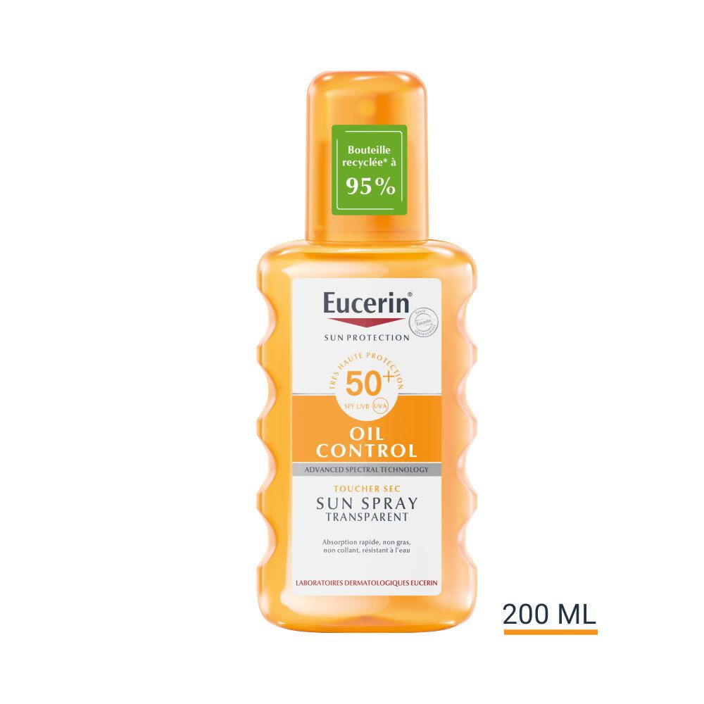 Eucerin® Protection solaire Oil Control Spray transparent SPF 50+ (200 ml)