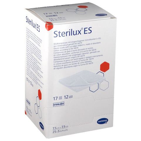 Hartmann Stérilux® ES Compresses de gaze hydrophile 7,5 x 7,5 cm