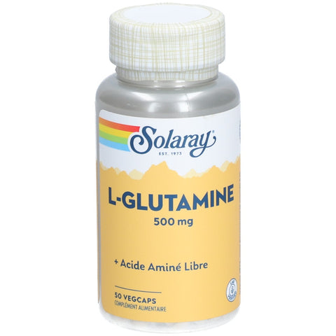 Solaray L-Glutamin 500 mg 50 vegetarische Kapseln