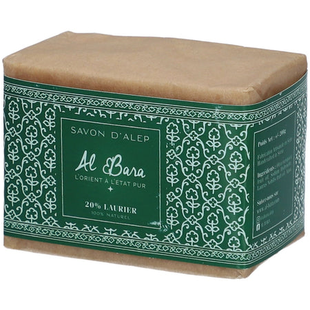 Al Bara Savon d'Alep Olive & Laurier 20% (200 g)