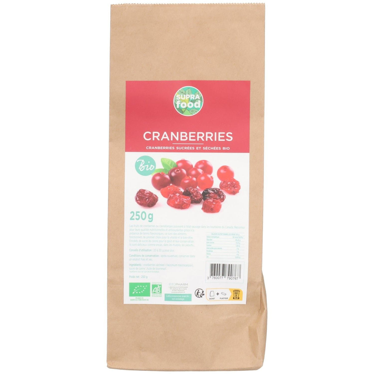 Exopharm Suprafood Cranberries (250 g)