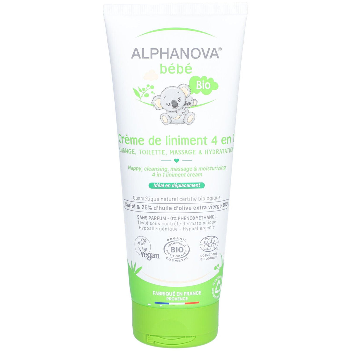 Alphanova Bébé Crème de Liniment 4-en-1 (200 ml)