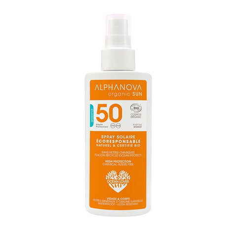 Alphanova Organic Bio-Sonnenspray SPF50 umweltfreundlich 125ml