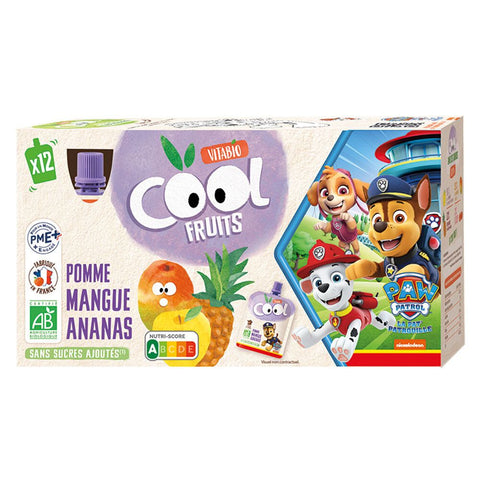 Vitabio Cool Fruits Apfel Mango Ananas (12 x 90 g)