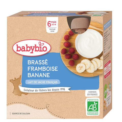 Babybio Brassé framboise banane dès 6 mois (340 g)