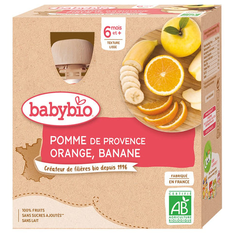 Babybio Pomme de Provence orange banane dès 6 mois (360 g)
