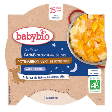Babybio DUO DE PANAIS DU CENTRE-VAL DE LOIRE POTIMARRON DE NOTRE FERME À LA MUSCADE dès 15 mois (260 g)