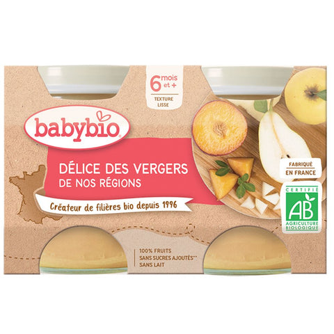 Babybio Délice des vergers de nos régions dès 4 mois (260 g)