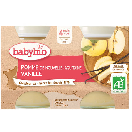 Babybio POMME DE NOUVELLE-AQUITAINE VANILLE dès 4 mois (260 g)
