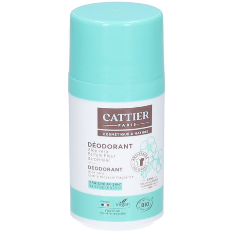 Cattier Déodorant 24h Roll-On Fleur de cerisier (50 ml)